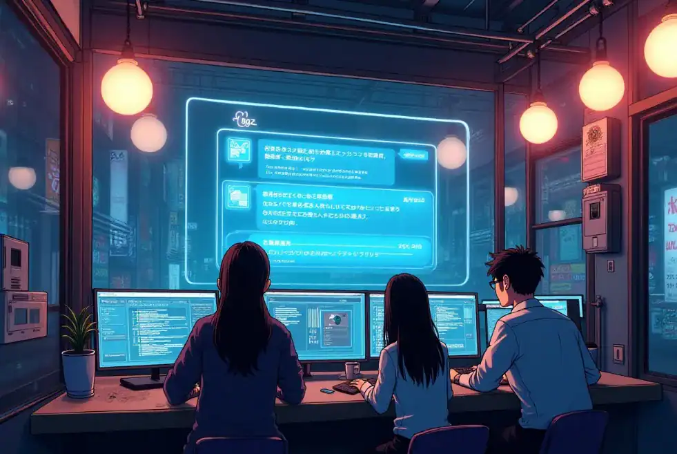 An animated photo of an AI-powered automation.