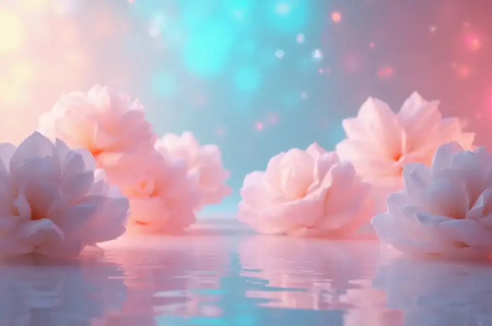 아름다운 잠재의식을 표현한 꽃 이미지.