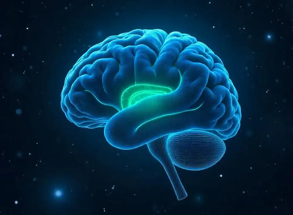 An illustrated image of a brain.