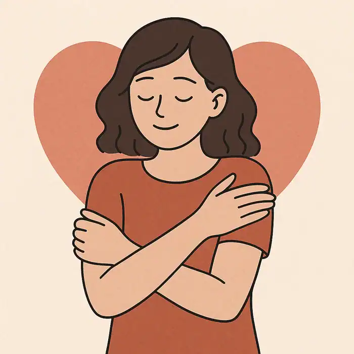 An image of yourself loving yourself.