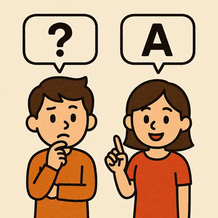 A man and a woman are representing the question and answer period.