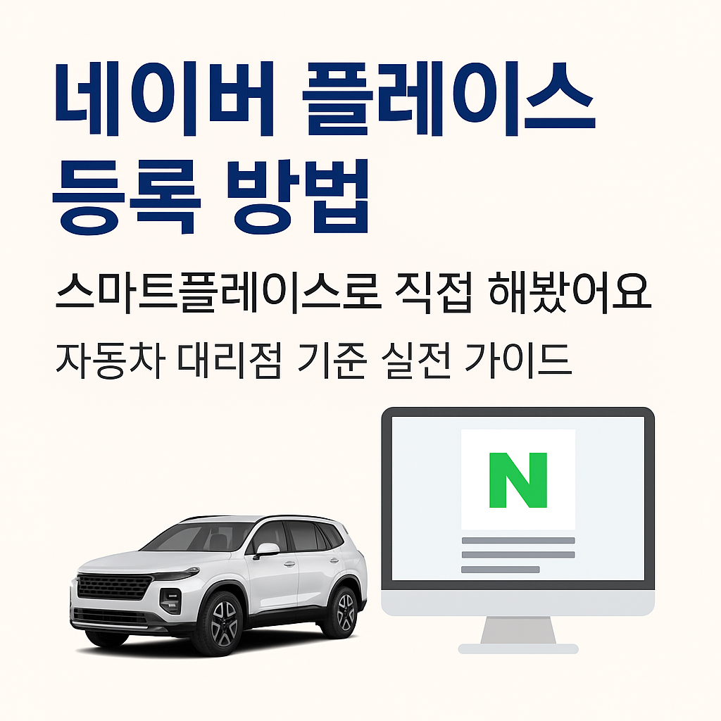 How to register on NAVER Place, I did it myself (practical guide to registering a car dealership)